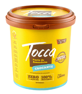 PASTA DE AMENDOIM CROCANTE - TOCCA 1KG
