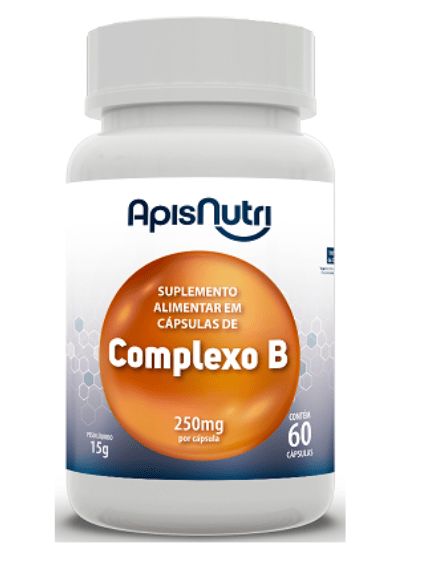 COMPLEXO B - APISNUTRI 60 CÁPSULAS 250mg
