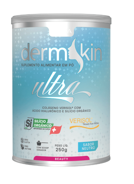 DERMSKIN SABOR NEUTRO (VERISOL + ÁCIDO HIALURÔNICO + SILÍCIO ORGÂNICO) - ADA 250GR