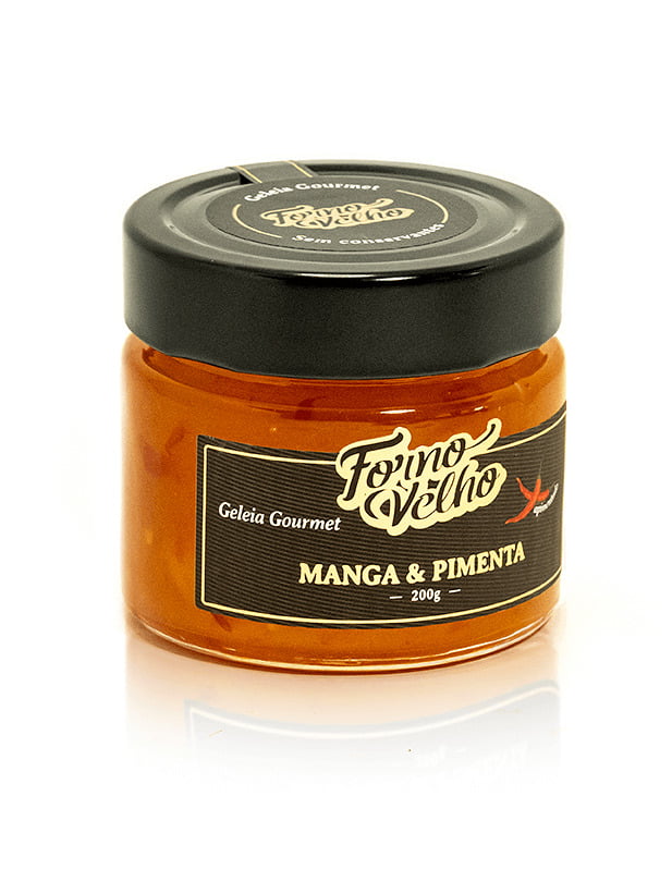 GELEIA GOURMET DE MANGA & PIMENTA - FORNO VELHO 200GR