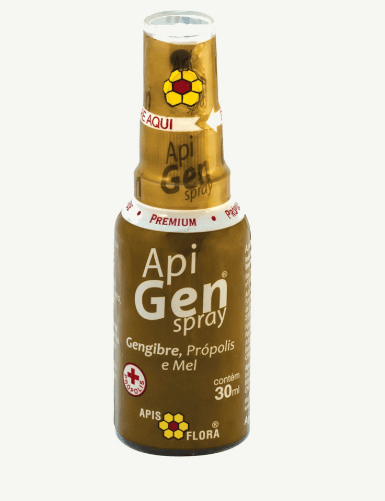 APIGEN SPRAY ( GENGIBRE PRÓPOLIS E MEL) - APISFLORA 30ml