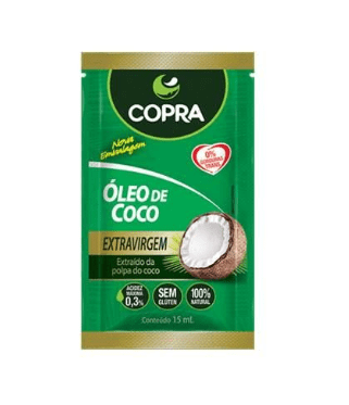 ÓLEO DE COCO EXTRA VIRGEM - COPRA SACHES 15ml 