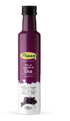 ÓLEO DE SEMENTE DE UVA - PAZZE 250 ML