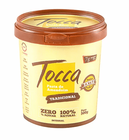 PASTA DE AMENDOIM TRADICIONAL - TOCCA 500G