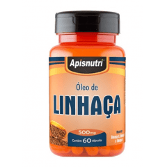 ÓLEO LINHAÇA -  APISNUTRI 60 CÁPSULAS 500mg