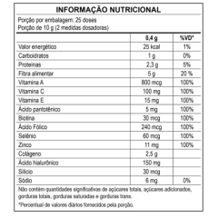 DERMSKIN SABOR NEUTRO (VERISOL + ÁCIDO HIALURÔNICO + SILÍCIO ORGÂNICO) - ADA 250GR