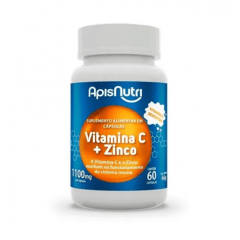VITAMINA C + ZINCO - APISNUTRI 60 CÁPSULAS 1.100mg