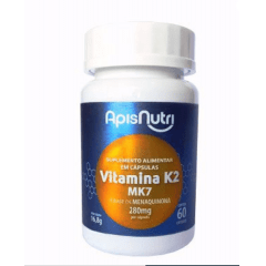 VITAMINA K2 MK7 - APISNUTRI 60 CÁPSULAS 280mg