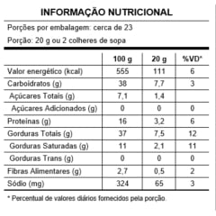 PASTA DE AMENDOIM SABOR CARAMELO E FLOR DE SAL - LA GANEXA 450 GRAMAS 