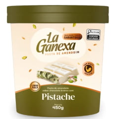 PASTA DE AMENDOIM SABOR PISTACHE - LA GANEXA - 450 GRAMAS
